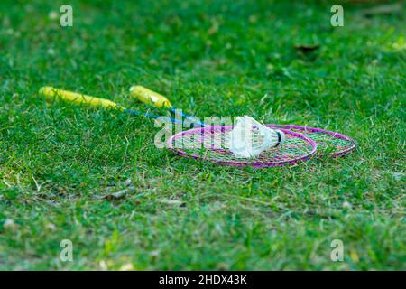 badminton, shuttlecock, badmintons, shuttlecocks Stock Photo