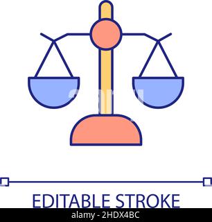 Balance RGB color icon Stock Vector