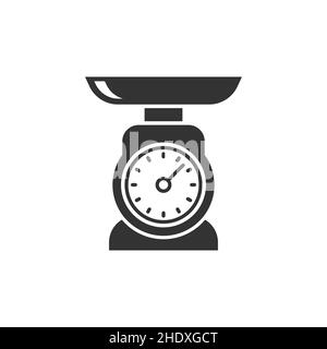 Scales for weighing overweight Royalty Free Vector Image