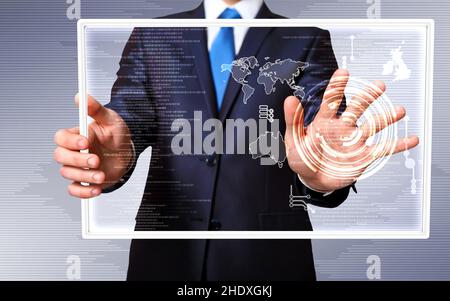 business, globalization, world map, binary code, corporate, negocios, globalisation, globalizations, world maps, binary codes Stock Photo