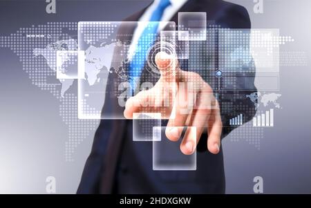 globalization, touchscreen, cyberspace, globalisation, globalizations, touchscreens, cyberspaces Stock Photo