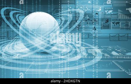earth, data, binary code, earths, datas, binary codes Stock Photo