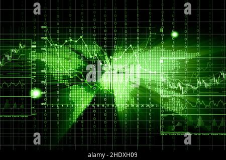 finance, economy, binary code, finances, economies, binary codes Stock Photo