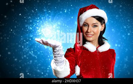 magic, mrs claus, magics Stock Photo