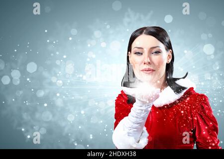 christmas, perform magic, magic, wishes, merry christmas, x-mas, xmas, perform magics, magics, wish Stock Photo