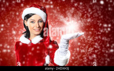 christmas, magic, mrs claus, merry christmas, x-mas, xmas, magics Stock Photo