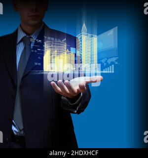 property, planning, city development, properties, city developments Stock Photo