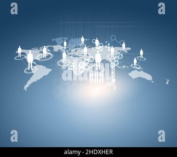 global, community, social media, outsourcing, globals, communities Stock Photo