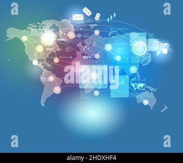 globalization, world map, globalisation, globalizations, world maps Stock Photo