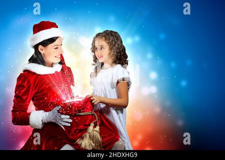 christmas, magic, mrs claus, merry christmas, x-mas, xmas, magics Stock Photo