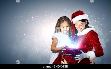 christmas, magic, mrs claus, merry christmas, x-mas, xmas, magics Stock Photo