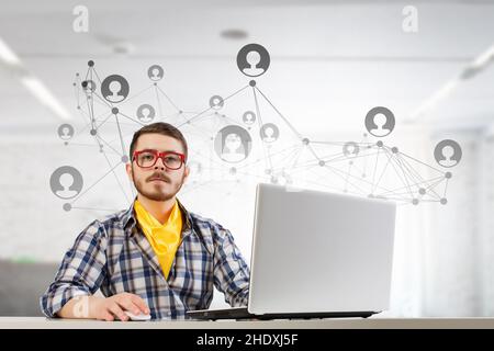 network, contact, networking, networks, contacts Stock Photo