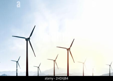 wind turbine, windpark, wind turbines, windparks Stock Photo