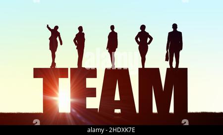 team, colleagues, teams, colleague Stock Photo