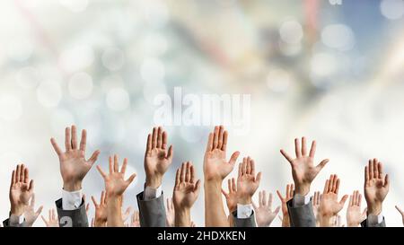 hand sign, register, hand signs, registers Stock Photo