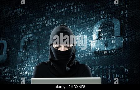 data, crime, hacker, computer crime, data theft, security gaps, programming, datas, crimes, hackers, computer crimes, data thefts, stealing Stock Photo