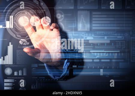 world economy, market analysis, pie chart, global economy, world economies, pie charts Stock Photo
