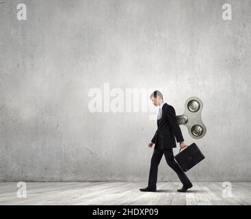 control, puppet, Wind Up Figures, controls, puppets Stock Photo