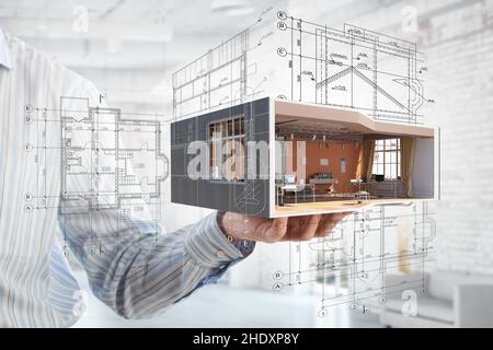 house, draft, technical drawing, houses, drafts Stock Photo - Alamy