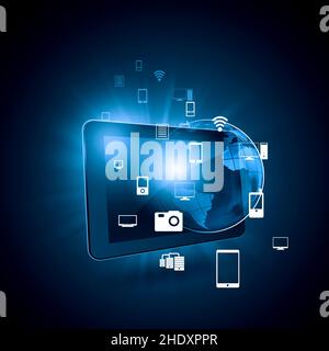 data communication, online, wlan, virtual, datas, onlines, wlans, virtuals Stock Photo