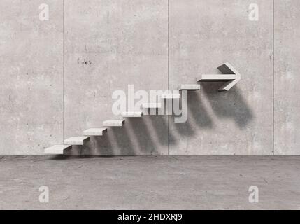 progress, upward, up, progression, upwards Stock Photo