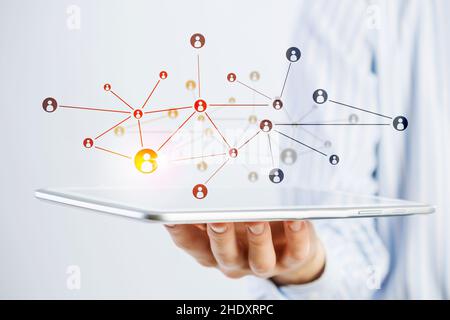 contact, web, social network, networking, contacts, webs Stock Photo