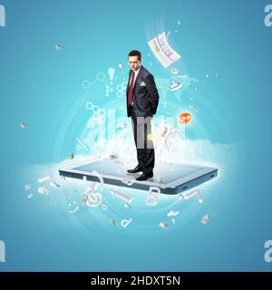 business, internet, online, wireless, digitization, corporate, negocios, internets, web, onlines Stock Photo