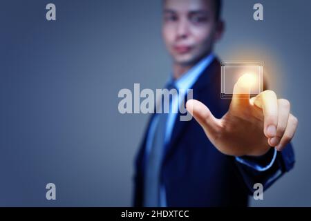 touchscreen, interface, enabling, touchscreens, interfaces, activate, activating Stock Photo