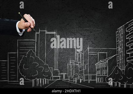 architect, designer, urban planning, architects, designers Stock Photo