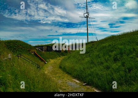 the interior of fort charlotte on georges island Stock Photo