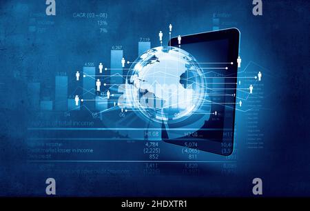 online, financial market, data analysis, onlines, financials Stock Photo