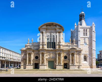 Notre-Dame du Havre cathedral in Le Havre, France. Stock Photo