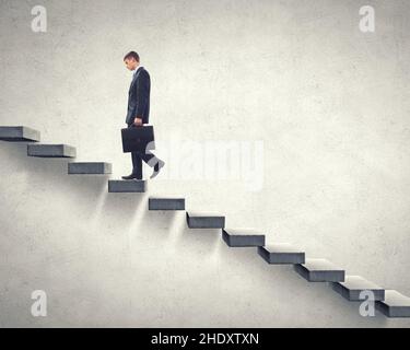 upward, up, ladder of success, upwards Stock Photo