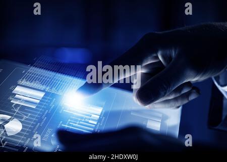 digital, touchscreen, diagram, digitals, touchscreens, chart, charts, diagrams, graph, graphs Stock Photo