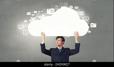 data storage, cloud, cloud computing, data storages Stock Photo