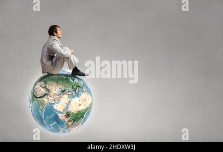 businessman, waiting, global player, boss, businessmen, executive, executives, leader, leaders, manager, global players Stock Photo