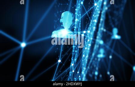 network, user, social network, networks Stock Photo
