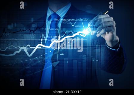 growth, analysis, operating income, growths, rise, analyses Stock Photo