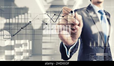 revenue, diagram, annual report, data acquisition, market analysis, revenues, chart, charts, diagrams, graph, graphs, annual reports, data Stock Photo