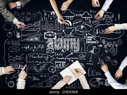 planning, strategy, teamwork, marketing, brainstorming, strategies, teamworks Stock Photo