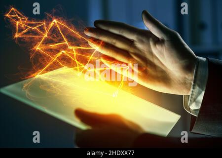 message, send, spam, newsletter, messages, sends Stock Photo