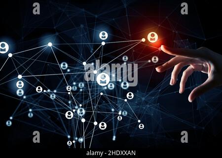 digital, network, social network, networking, digitals, networks Stock Photo