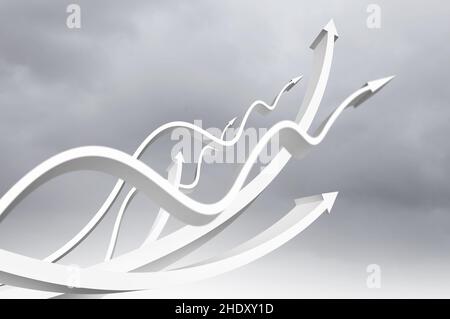 growth, arrow, development, upward, growths, rise, arrows, developments, upwards Stock Photo