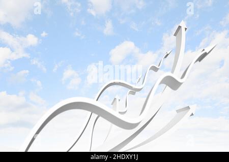 development, up, positive, developments, positives Stock Photo