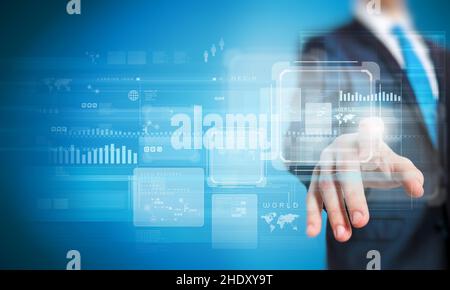 digital, touchscreen, select, user, desktop, digitals, touchscreens, selects Stock Photo