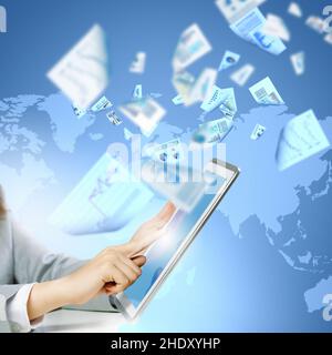data, digital, data communication, send, datas, digitals, sends Stock Photo