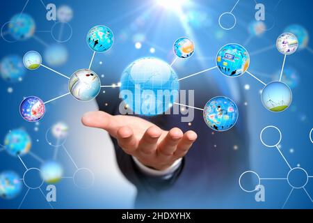 worldwide, data transfer, linking, interaction, worldwides, data transfers, interactions Stock Photo