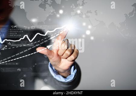 development, worldwide, upswing, developments, worldwides Stock Photo