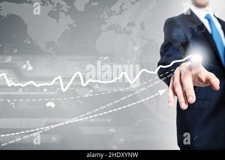 global, development, upswing, globals, developments Stock Photo