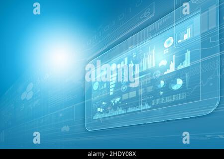 touchscreen, diagram, data analysis, touchscreens, chart, charts, diagrams, graph, graphs Stock Photo